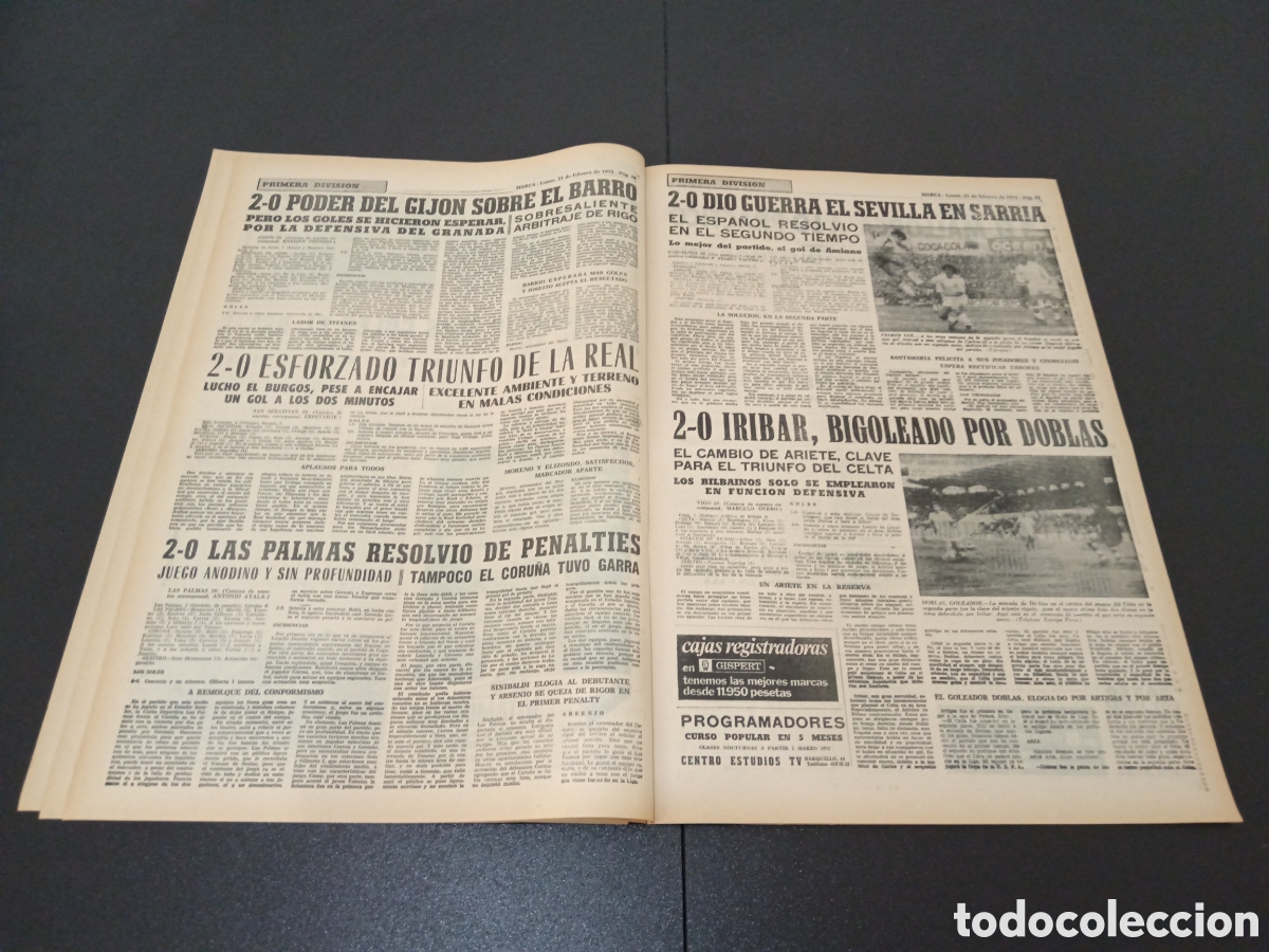 Coleccionismo deportivo: MARCA 21/02/1972 - Foto 6