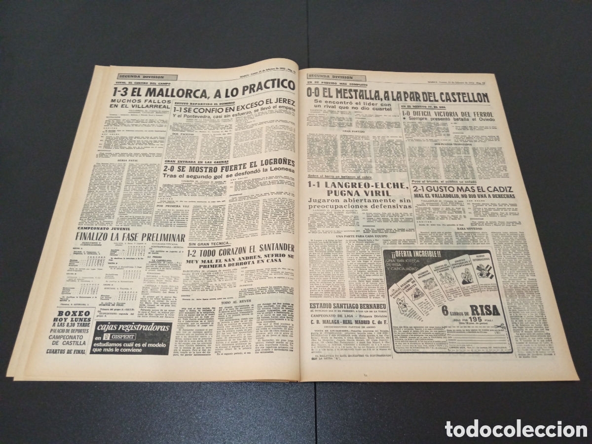 Coleccionismo deportivo: MARCA 21/02/1972 - Foto 7