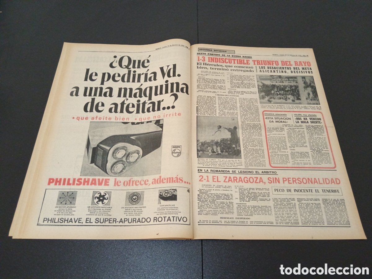 Coleccionismo deportivo: MARCA 21/02/1972 - Foto 8
