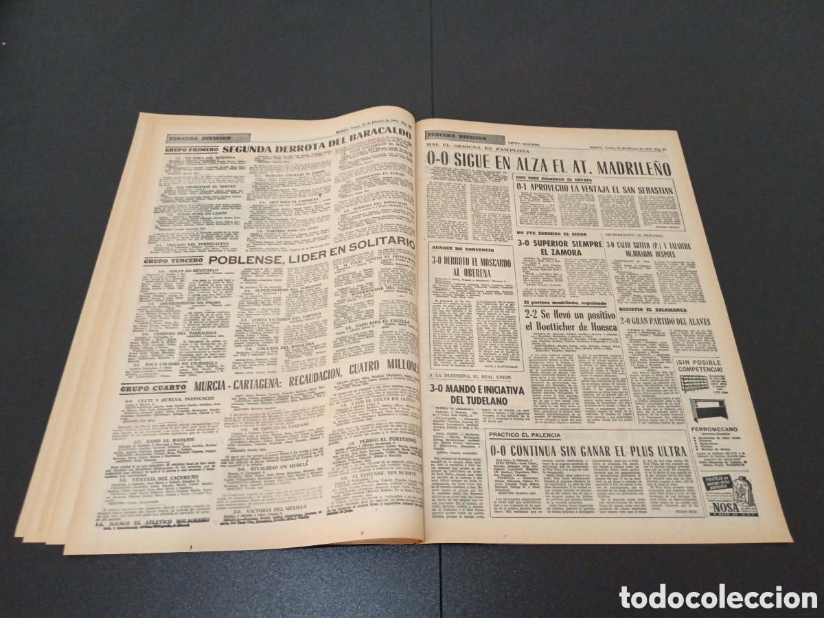 Coleccionismo deportivo: MARCA 21/02/1972 - Foto 9