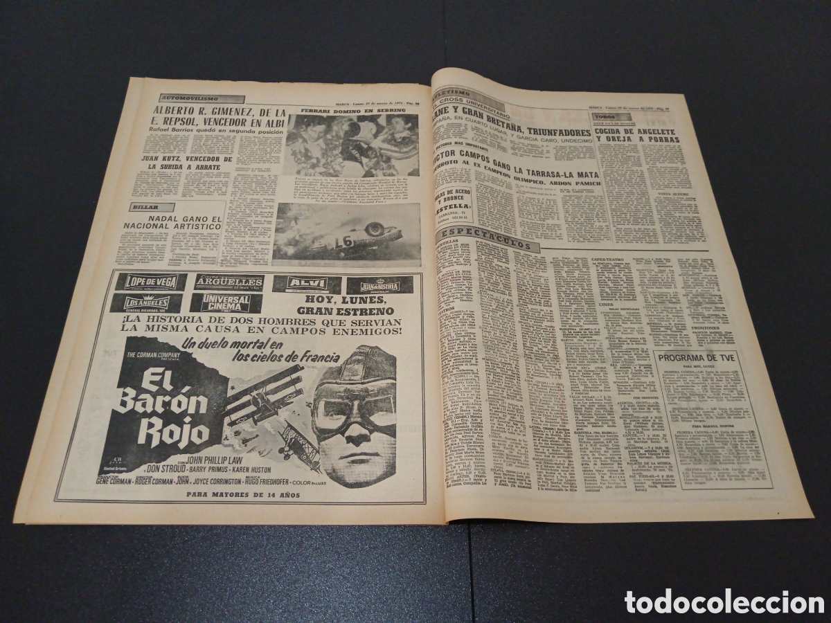 Coleccionismo deportivo: MARCA 27/03/1972 - Foto 13