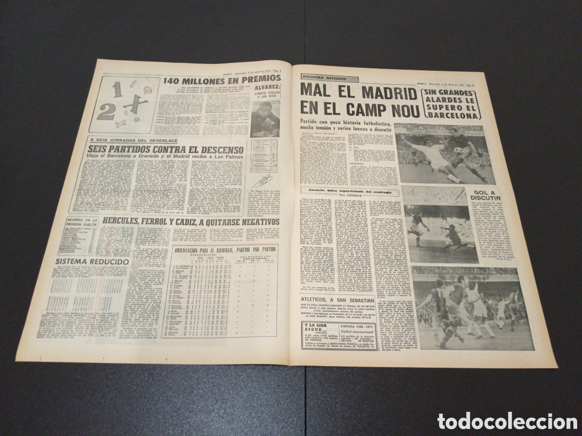 Coleccionismo deportivo: MARCA 05/04/1972 - Foto 2