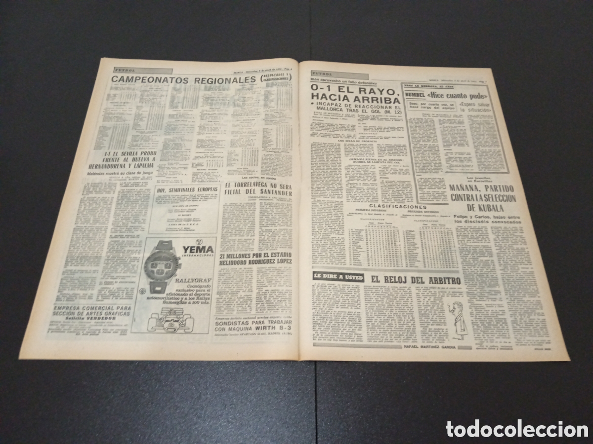 Coleccionismo deportivo: MARCA 05/04/1972 - Foto 3
