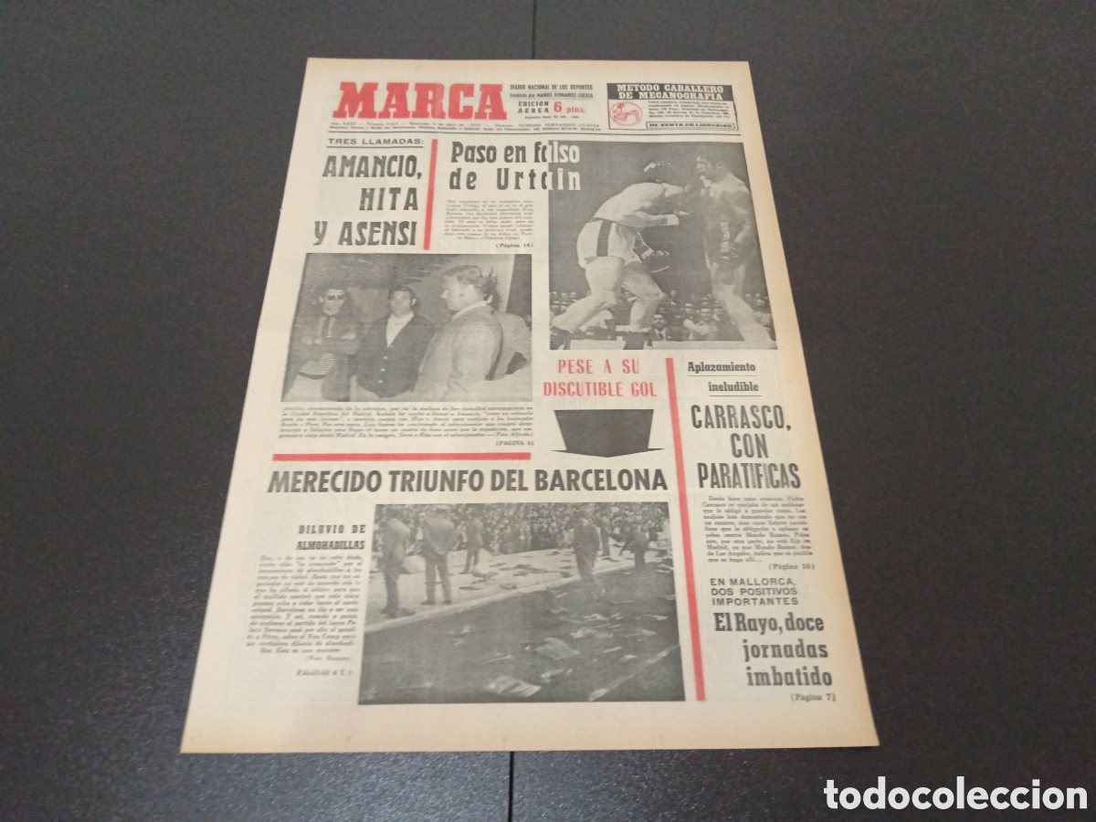 Coleccionismo deportivo: MARCA 05/04/1972 - Foto 1