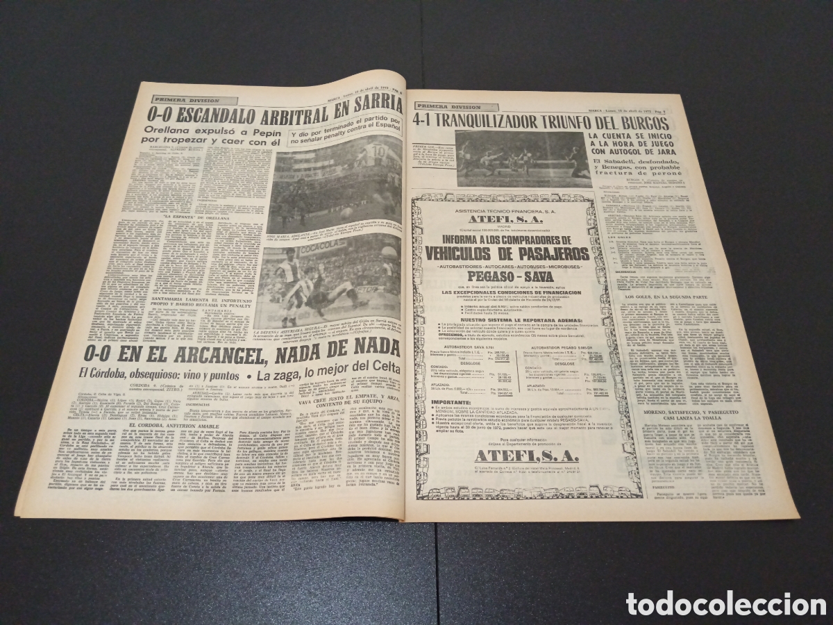Coleccionismo deportivo: MARCA 10/04/1972 - Foto 4