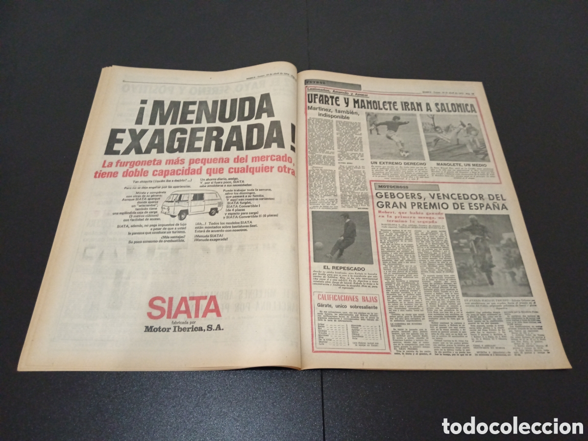 Coleccionismo deportivo: MARCA 10/04/1972 - Foto 8