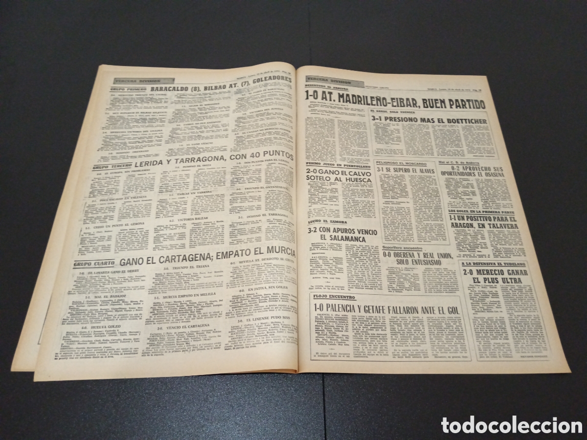 Coleccionismo deportivo: MARCA 10/04/1972 - Foto 10