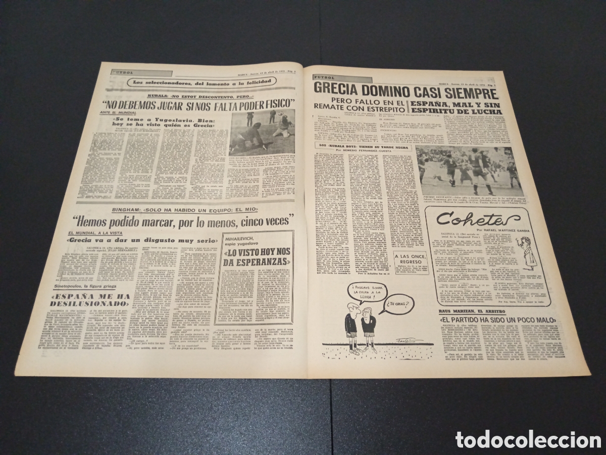 Coleccionismo deportivo: MARCA 13/04/1972 - Foto 2