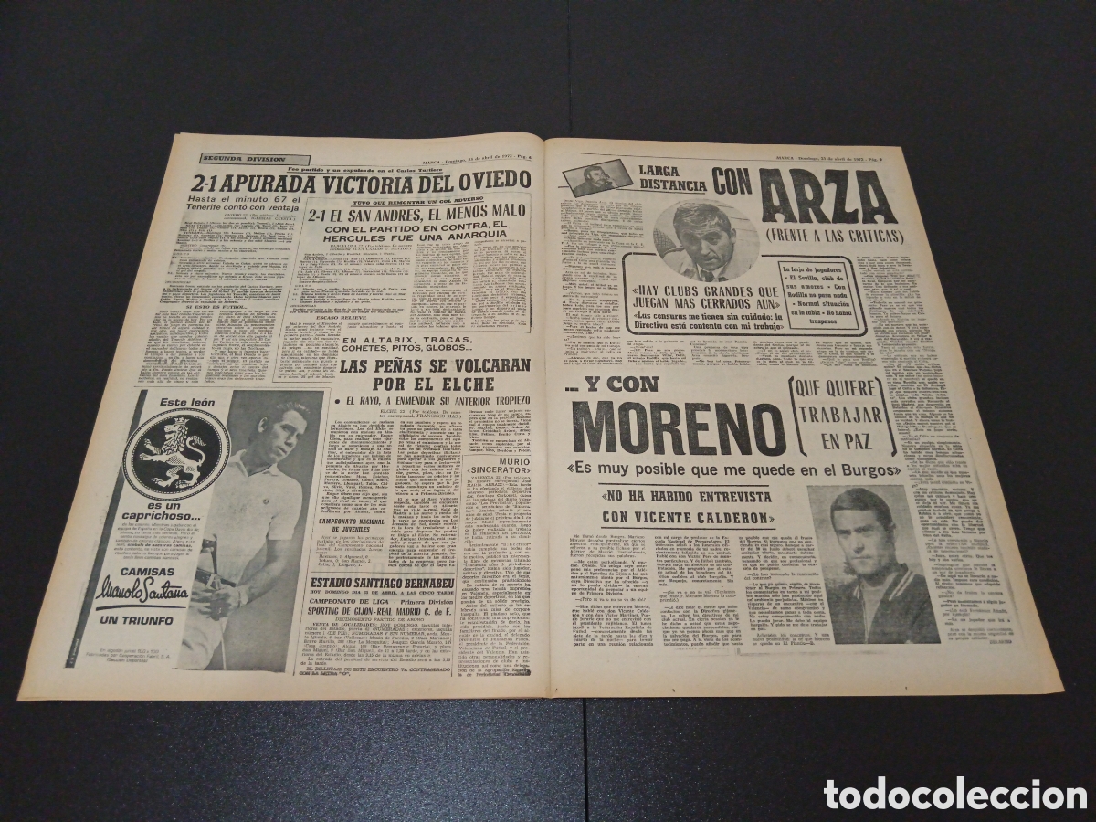 Coleccionismo deportivo: MARCA 23/04/1972 - Foto 4