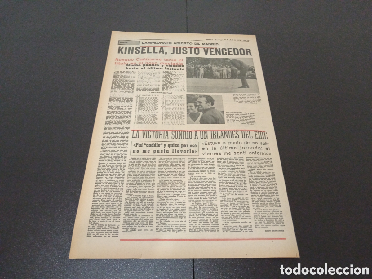 Coleccionismo deportivo: MARCA 23/04/1972 - Foto 5