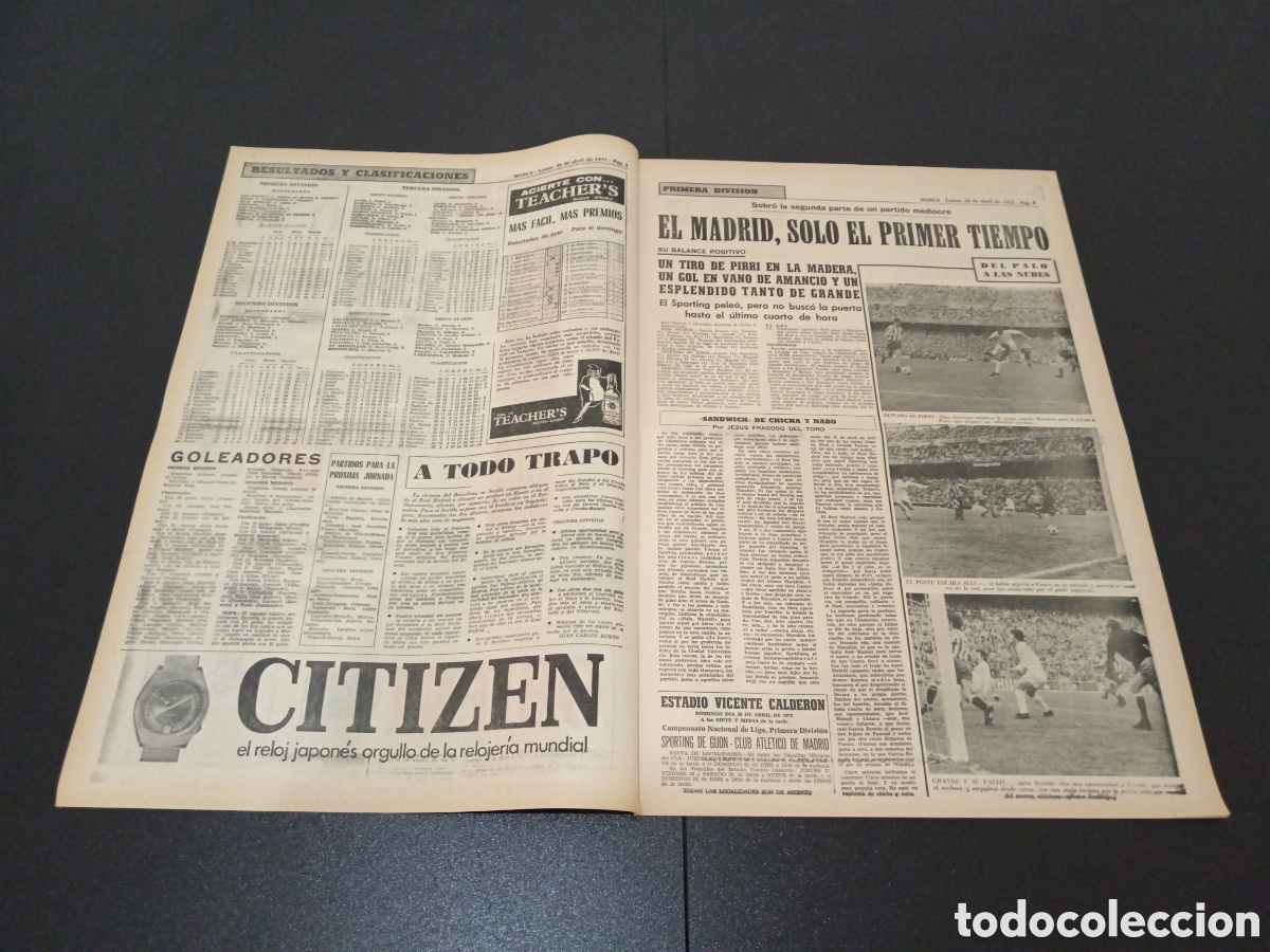 Coleccionismo deportivo: MARCA 24/04/1972 - Foto 2