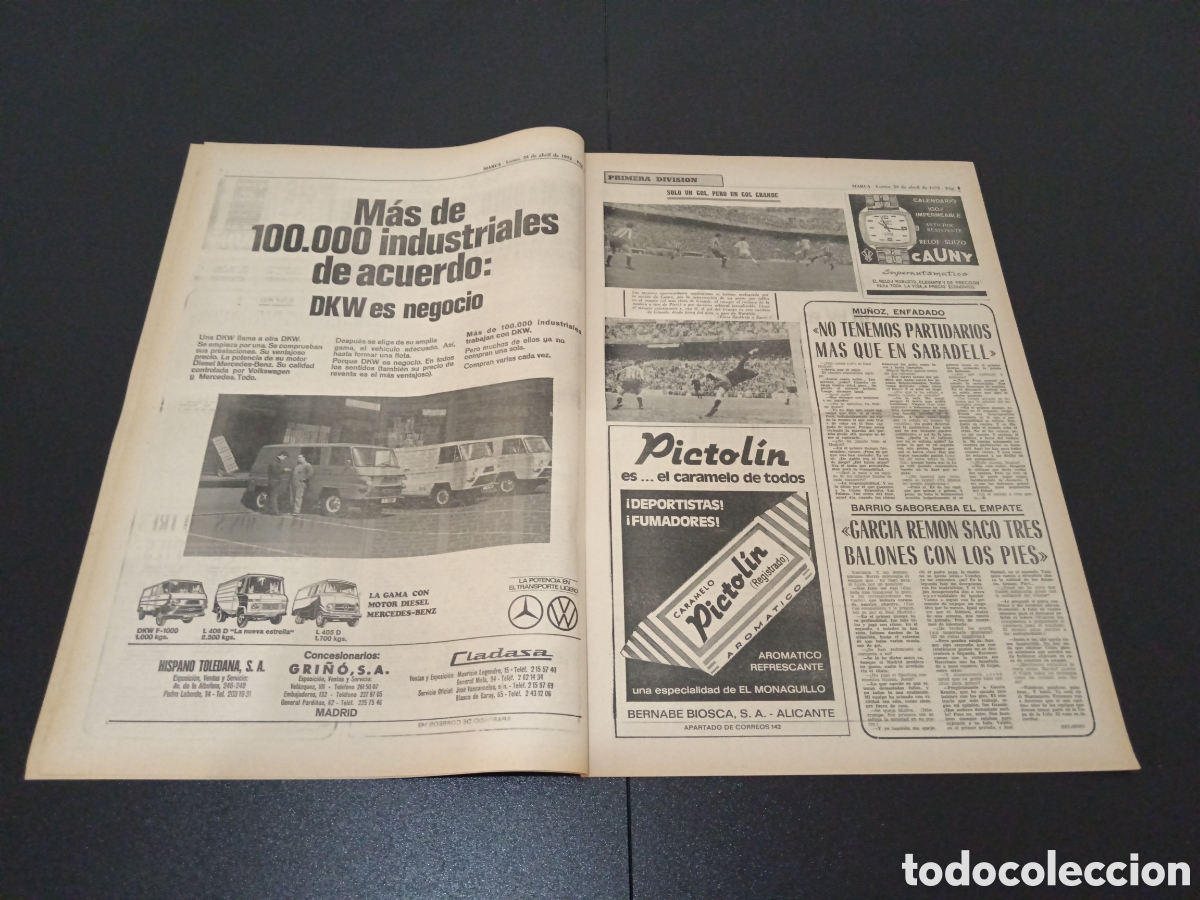 Coleccionismo deportivo: MARCA 24/04/1972 - Foto 3