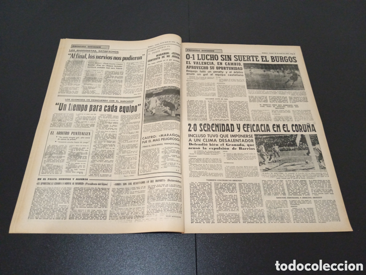 Coleccionismo deportivo: MARCA 24/04/1972 - Foto 4