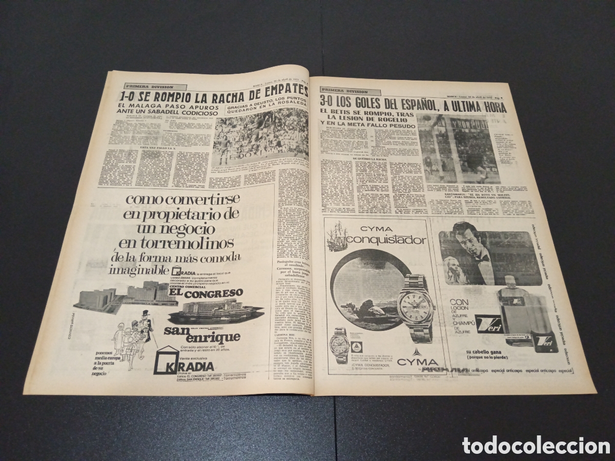Coleccionismo deportivo: MARCA 24/04/1972 - Foto 5