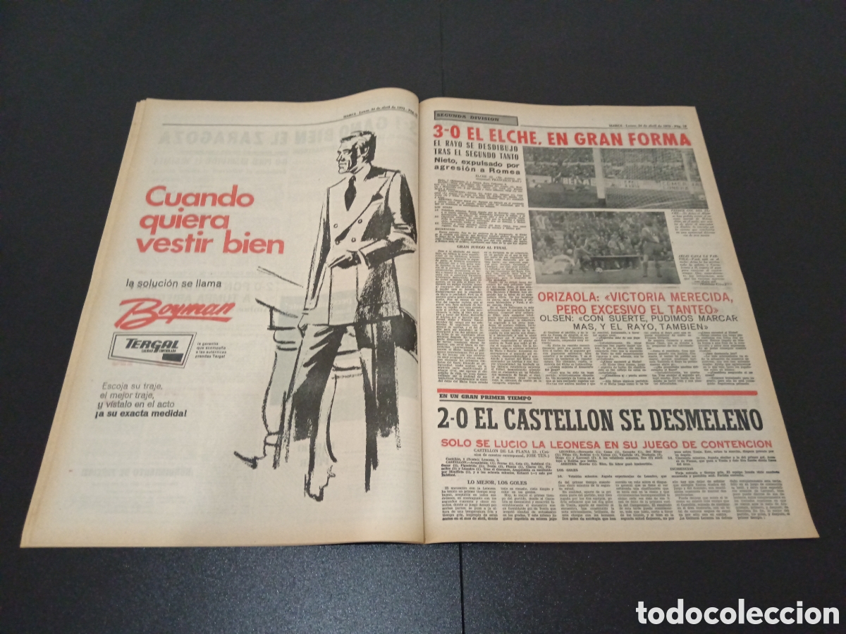 Coleccionismo deportivo: MARCA 24/04/1972 - Foto 8