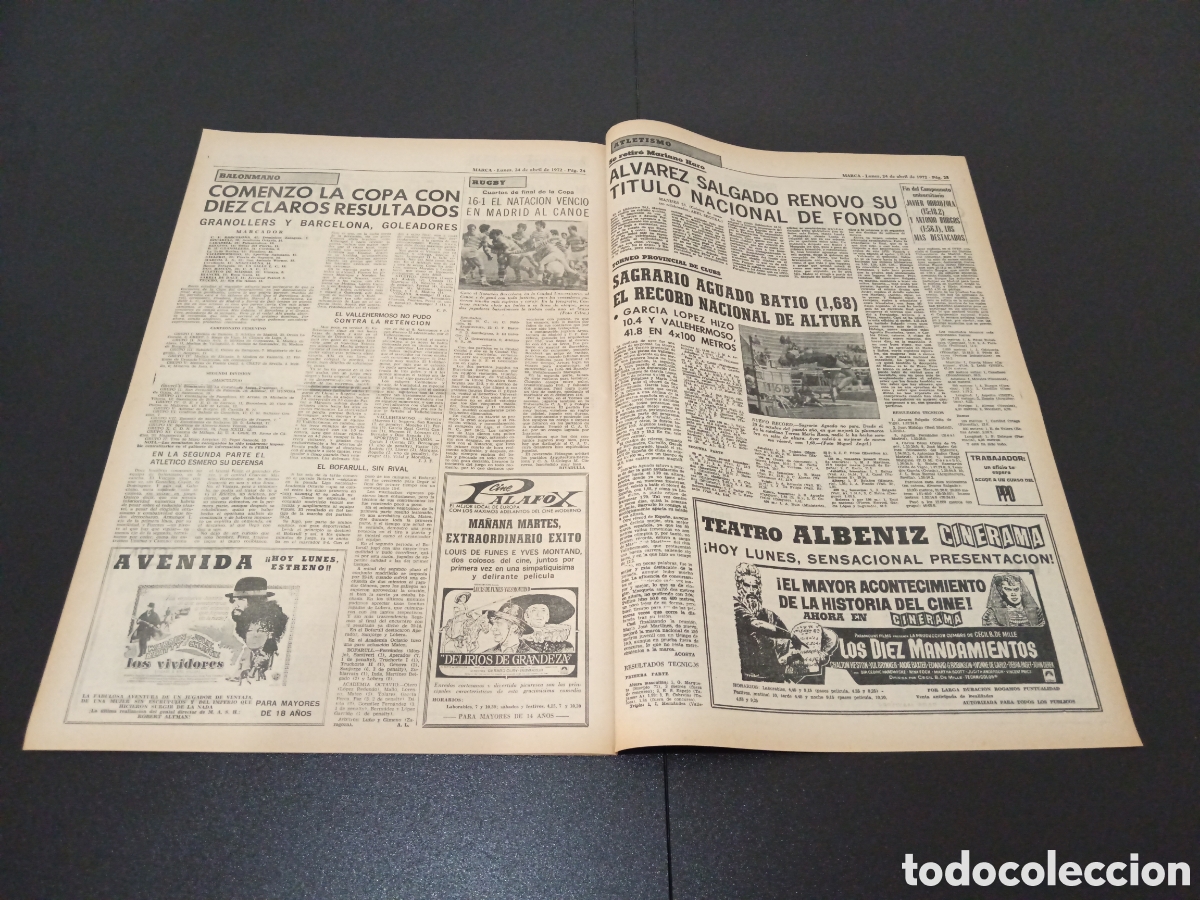 Coleccionismo deportivo: MARCA 24/04/1972 - Foto 12