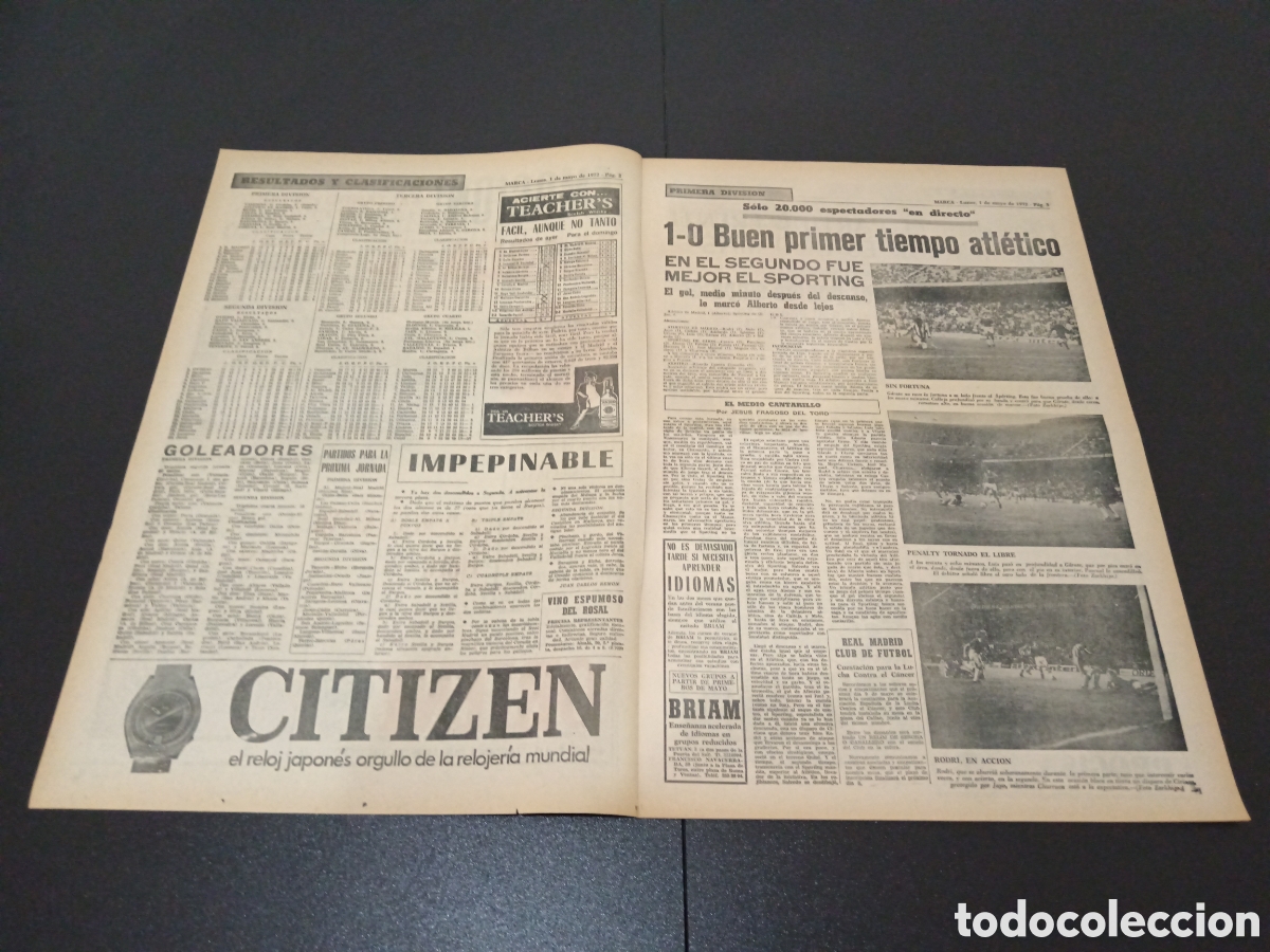 Coleccionismo deportivo: MARCA 01/05/1972 - Foto 2
