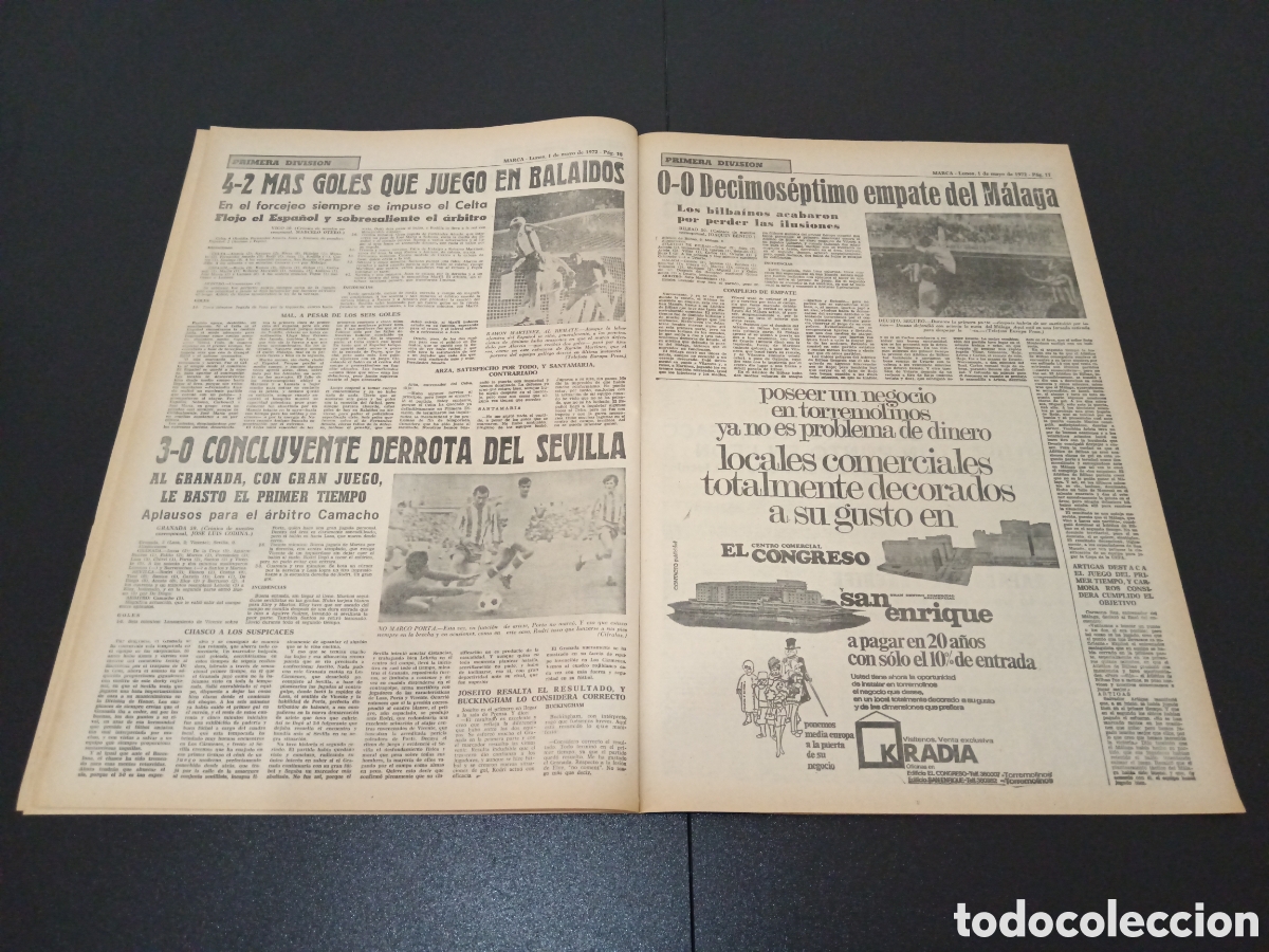 Coleccionismo deportivo: MARCA 01/05/1972 - Foto 6