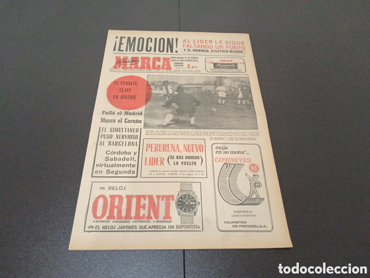 Coleccionismo deportivo: MARCA 01/05/1972 - Foto 1