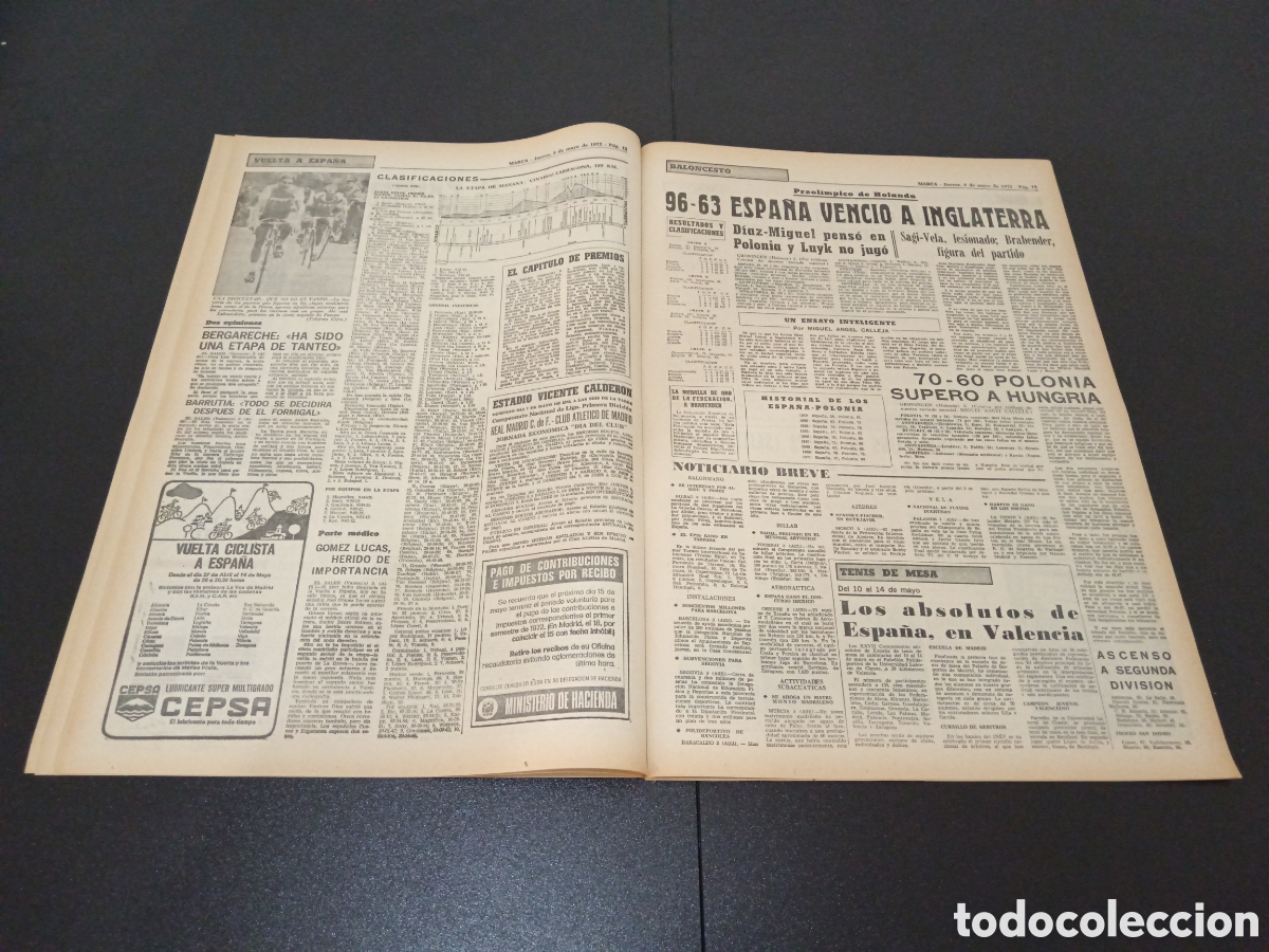 Coleccionismo deportivo: MARCA 04/05/1972 - Foto 5