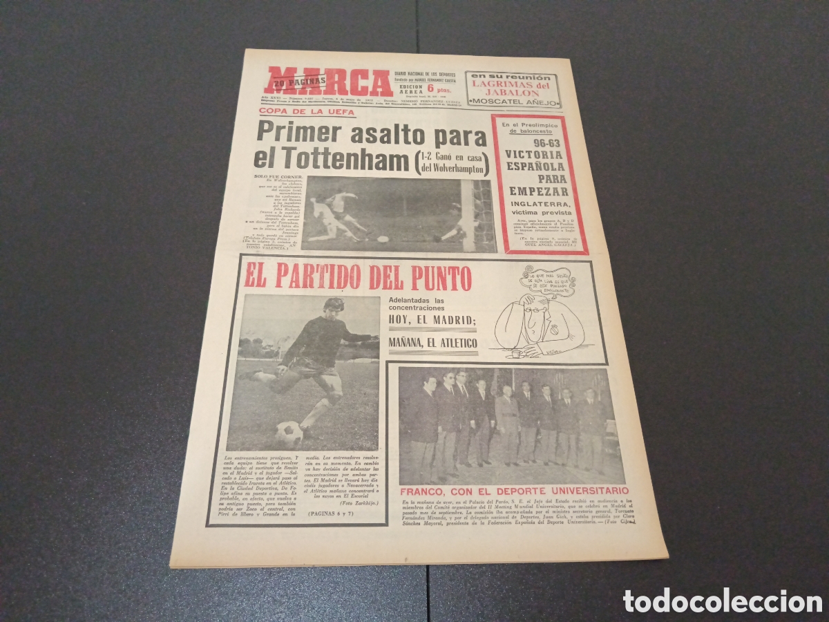 Sports collectibles: MARCA 04/05/1972