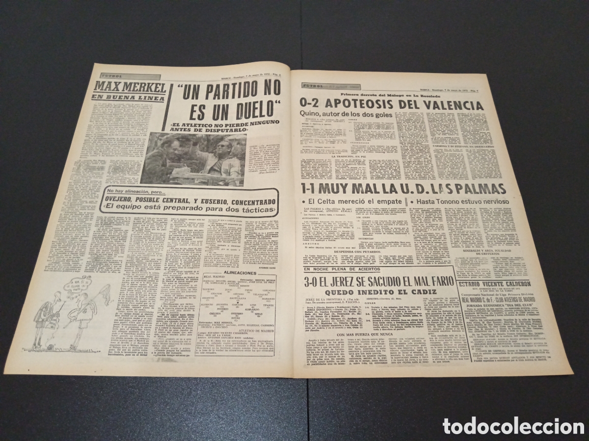Coleccionismo deportivo: MARCA 07/05/1972 - Foto 2