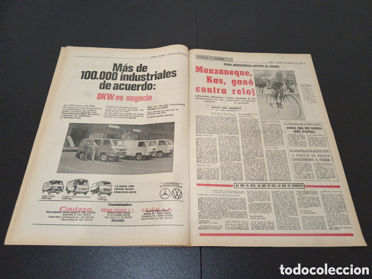 Coleccionismo deportivo: MARCA 07/05/1972 - Foto 4