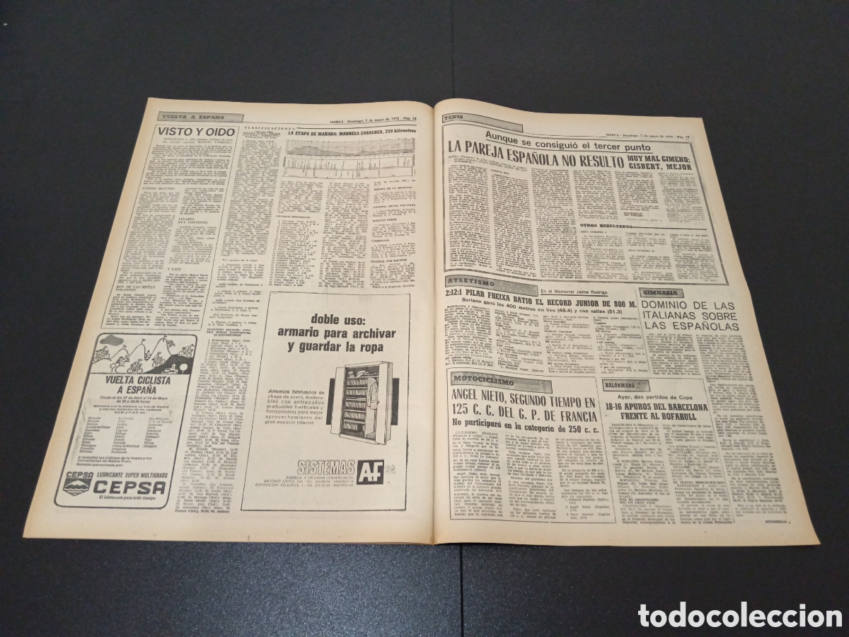 Coleccionismo deportivo: MARCA 07/05/1972 - Foto 5