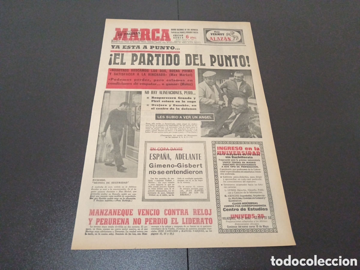 Coleccionismo deportivo: MARCA 07/05/1972 - Foto 1