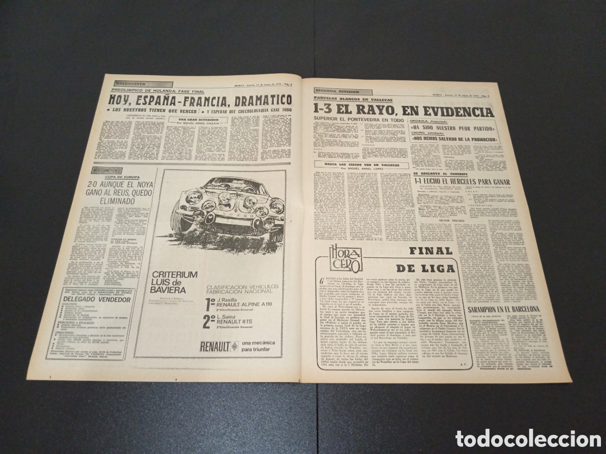 Coleccionismo deportivo: MARCA 11/05/1972 - Foto 2