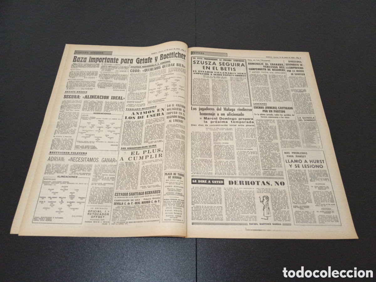 Coleccionismo deportivo: MARCA 11/05/1972 - Foto 3