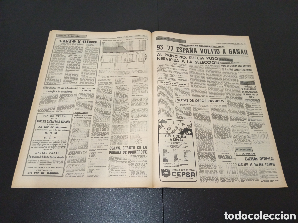 Coleccionismo deportivo: MARCA 13/05/1972 - Foto 4