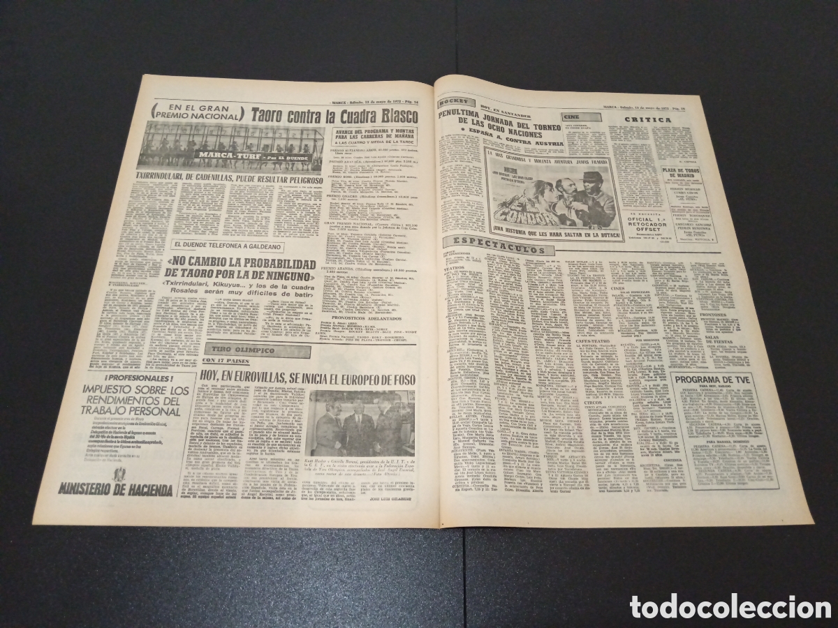 Coleccionismo deportivo: MARCA 13/05/1972 - Foto 5