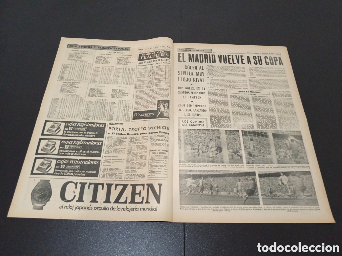 Coleccionismo deportivo: MARCA 15/05/1972 - Foto 2