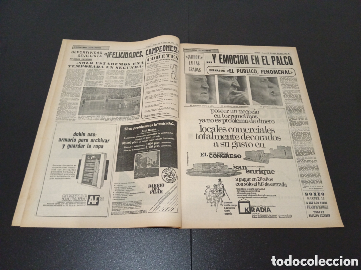 Coleccionismo deportivo: MARCA 15/05/1972 - Foto 4