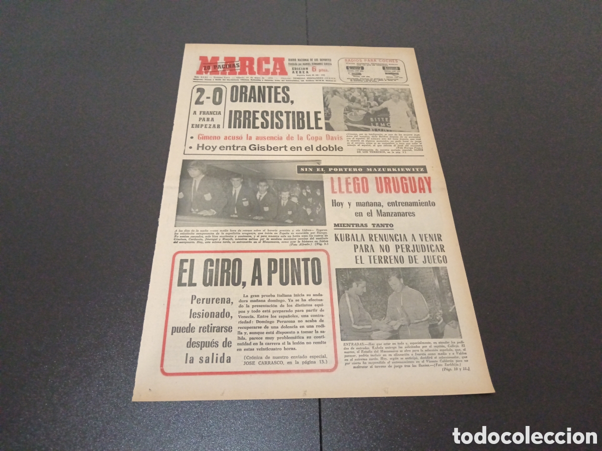 Coleccionismo deportivo: MARCA 20/05/1972 - Foto 1