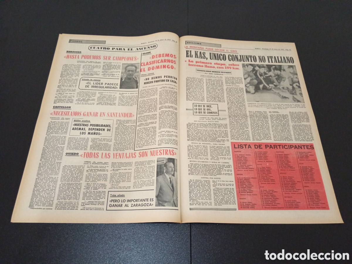 Coleccionismo deportivo: MARCA 21/05/1972 - Foto 4