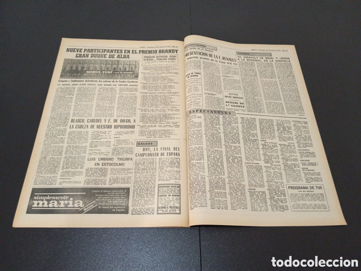 Coleccionismo deportivo: MARCA 21/05/1972 - Foto 6