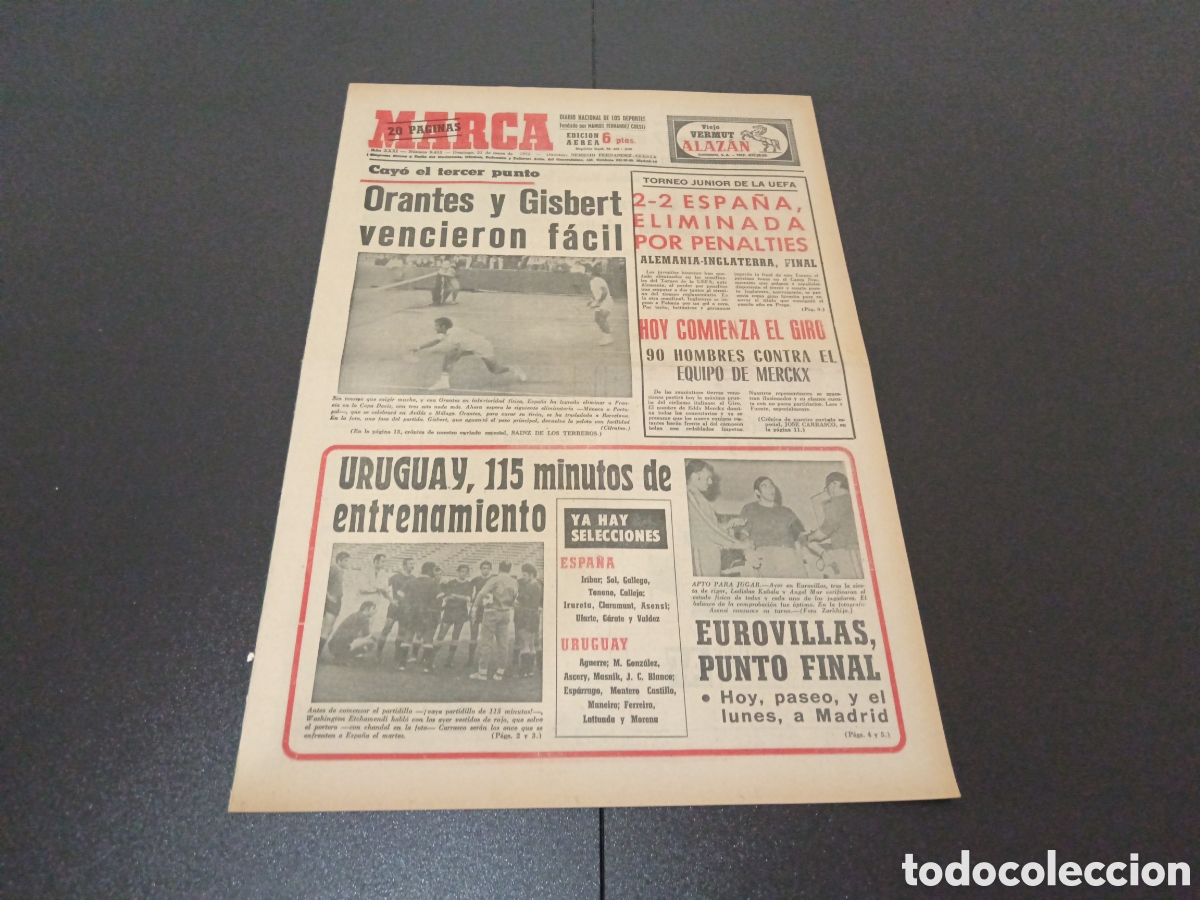 Coleccionismo deportivo: MARCA 21/05/1972 - Foto 1