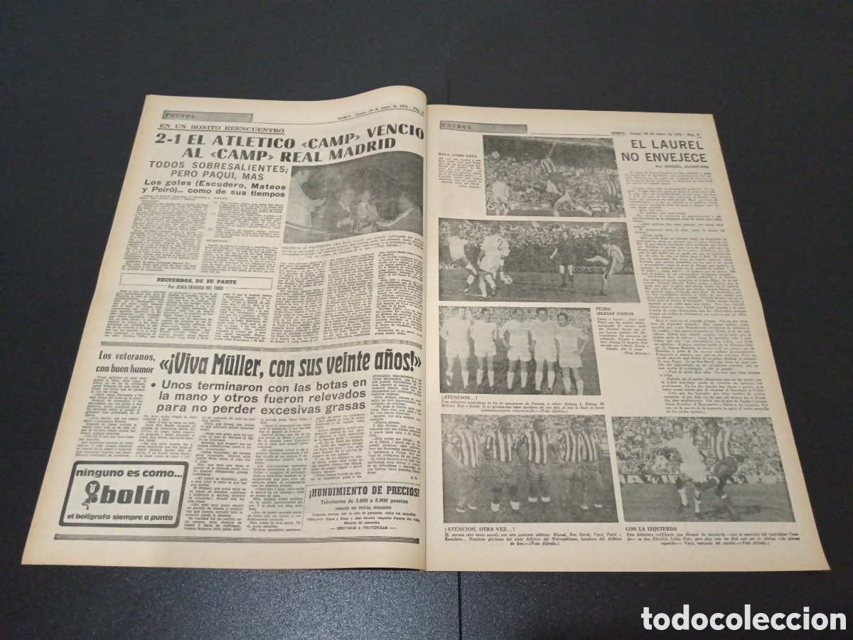 Coleccionismo deportivo: MARCA 29/05/1972 - Foto 4