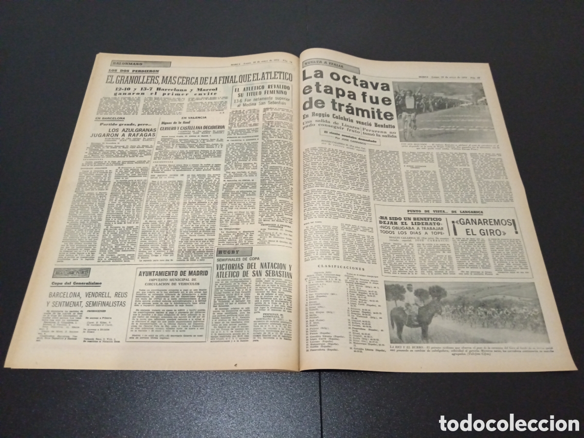 Coleccionismo deportivo: MARCA 29/05/1972 - Foto 9