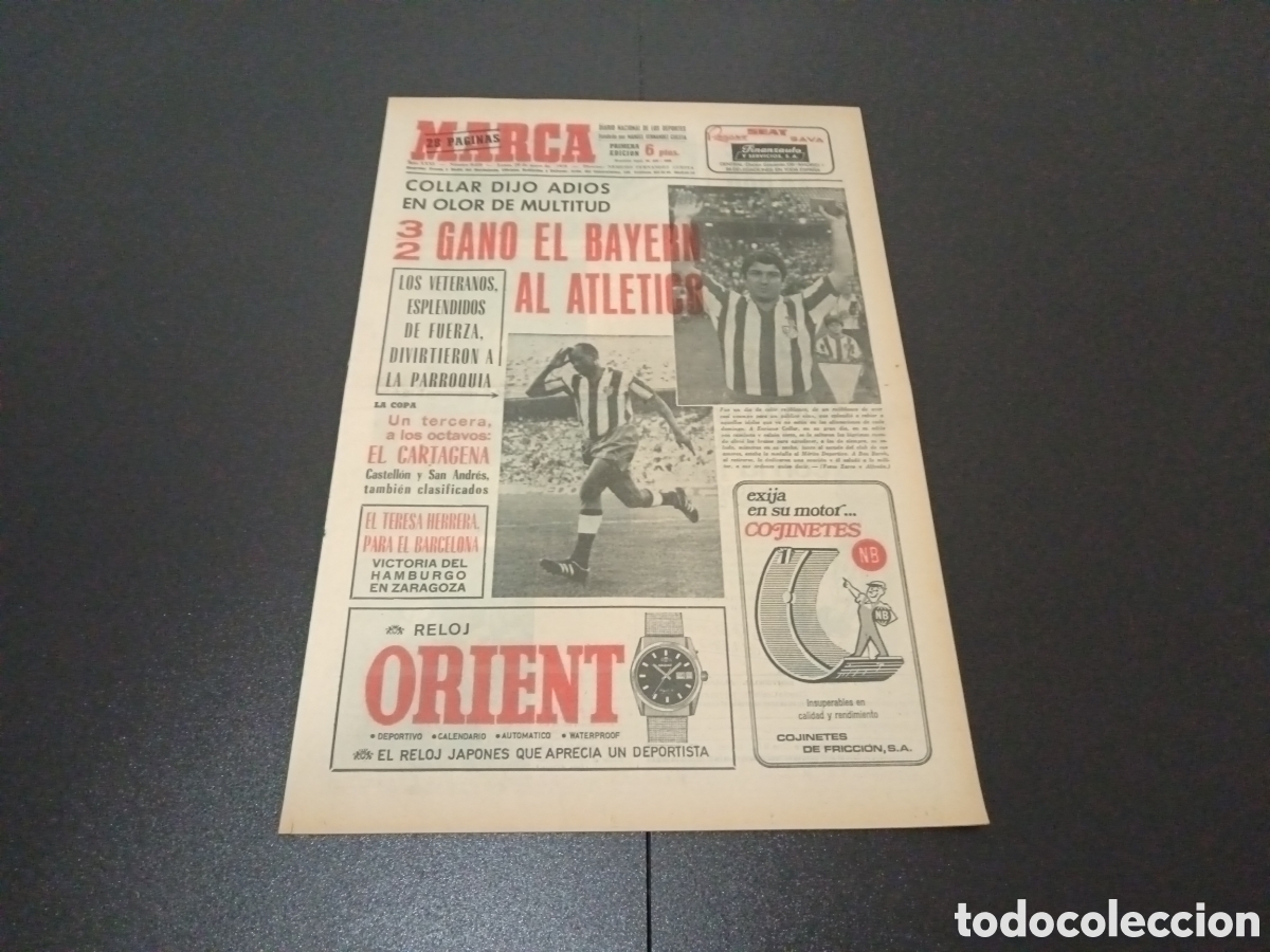 Coleccionismo deportivo: MARCA 29/05/1972 - Foto 1