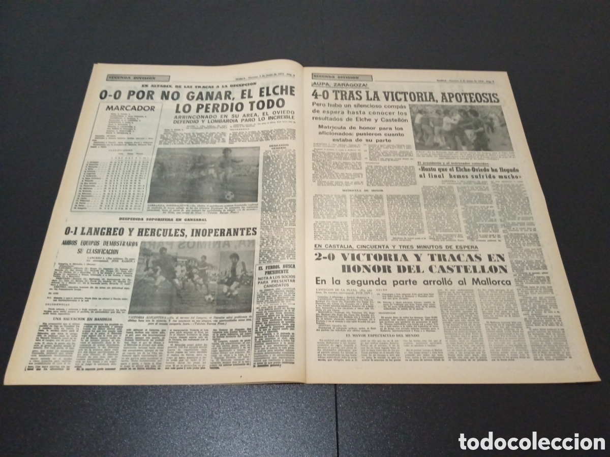 Coleccionismo deportivo: MARCA 02/06/1972 - Foto 3