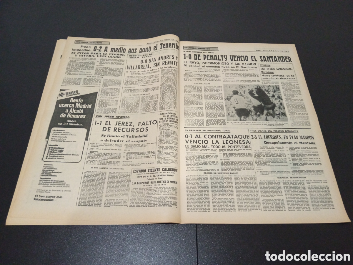 Coleccionismo deportivo: MARCA 02/06/1972 - Foto 4