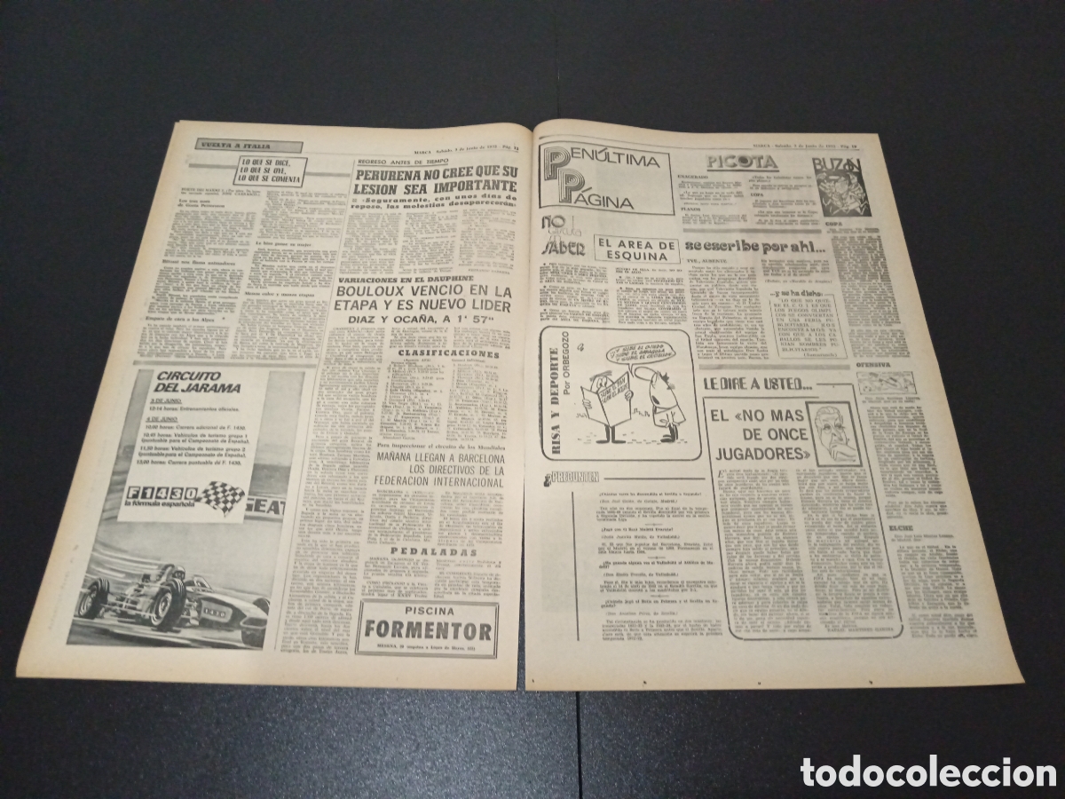 Coleccionismo deportivo: MARCA 03/06/1972 - Foto 3