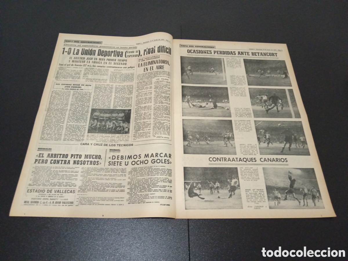 Coleccionismo deportivo: MARCA 04/06/1972 - Foto 2