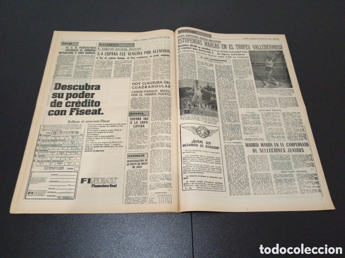 Coleccionismo deportivo: MARCA 04/06/1972 - Foto 7
