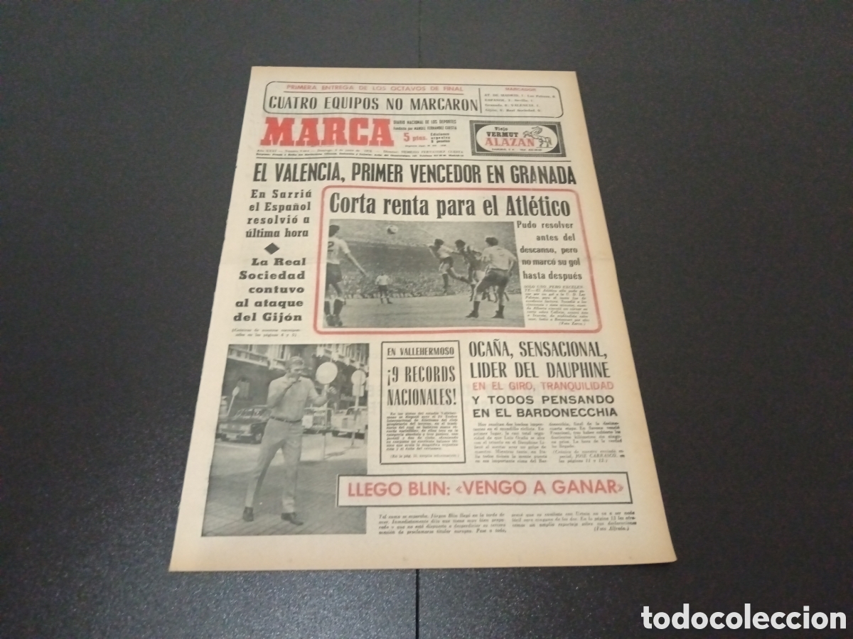 Coleccionismo deportivo: MARCA 04/06/1972 - Foto 1
