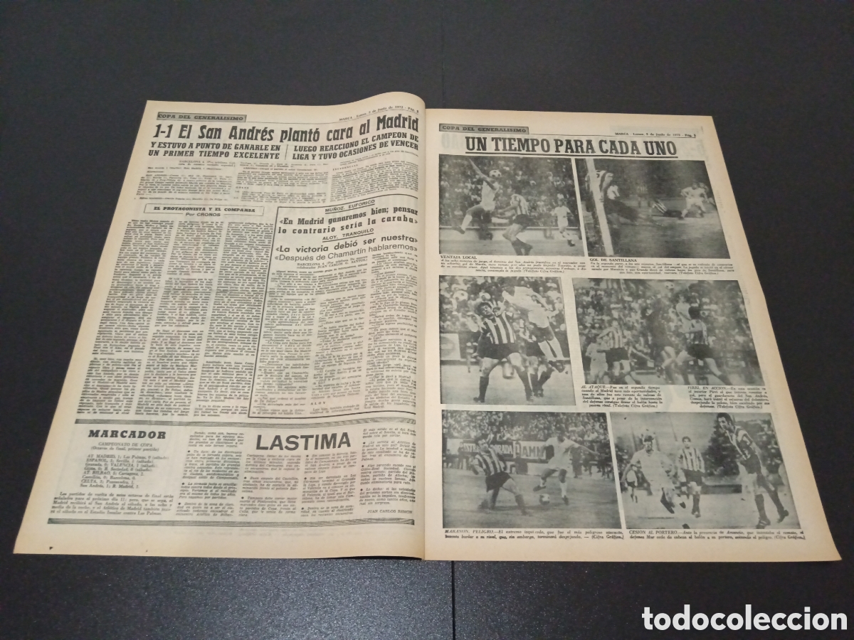 Coleccionismo deportivo: MARCA 05/06/1972 - Foto 2