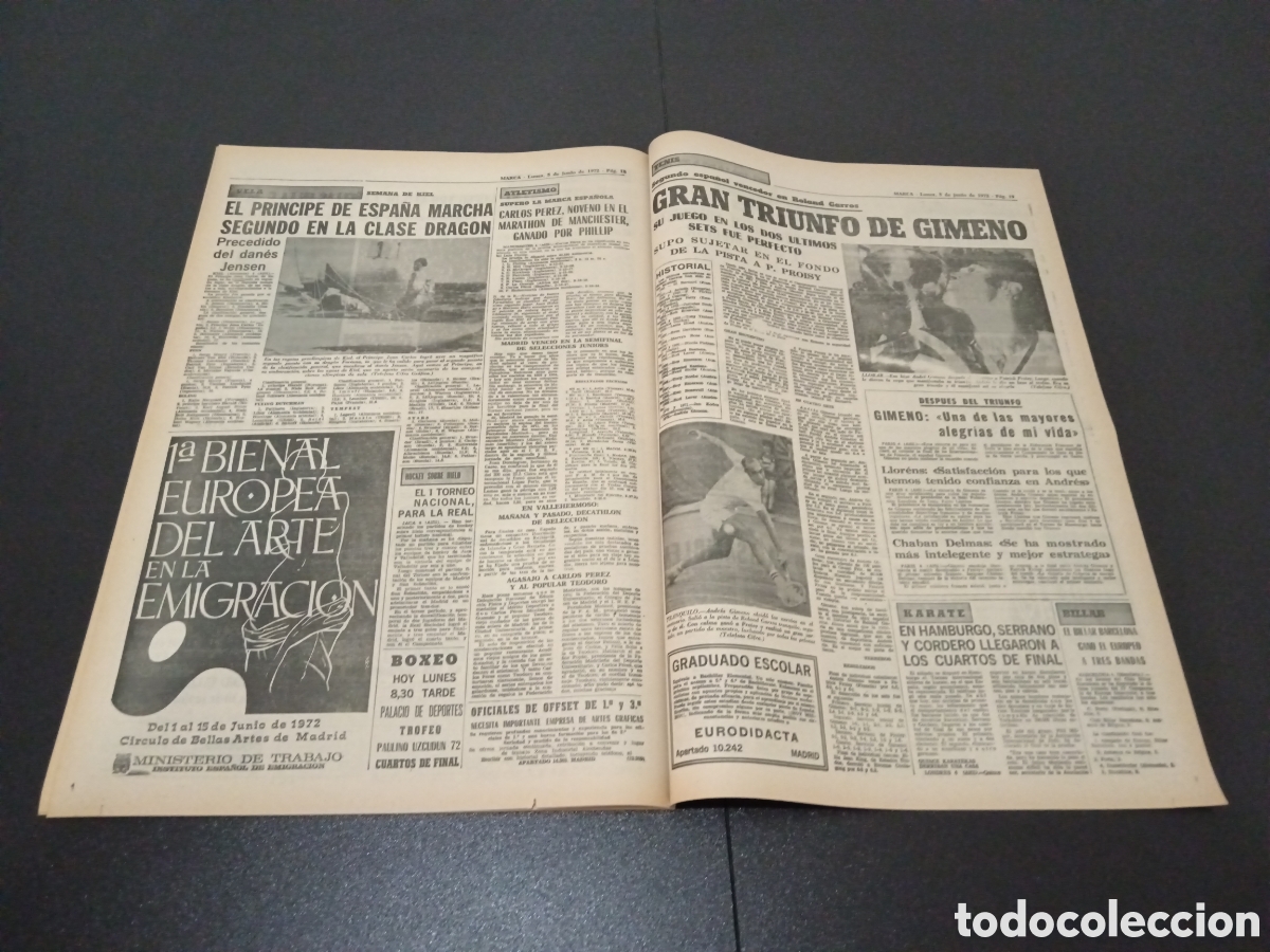 Coleccionismo deportivo: MARCA 05/06/1972 - Foto 9